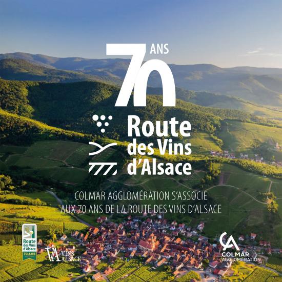 Couverture de la paquette "70 ans route des vins d'Alsace"
